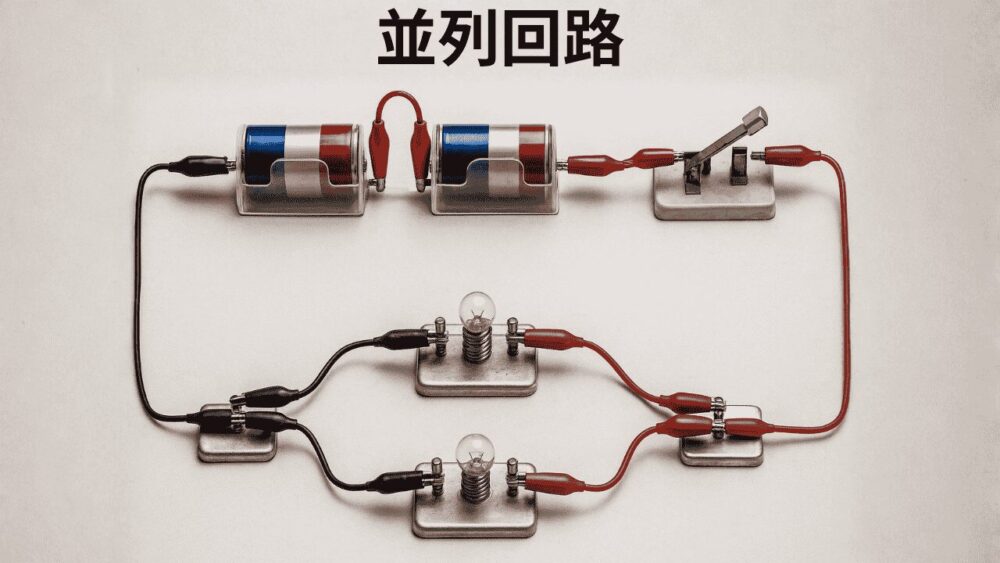 並列回路の実物写真