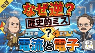 電子と電流の向きはなぜ逆？陰極線・十字板も現役教員の図解で完ぺき｜中2理科