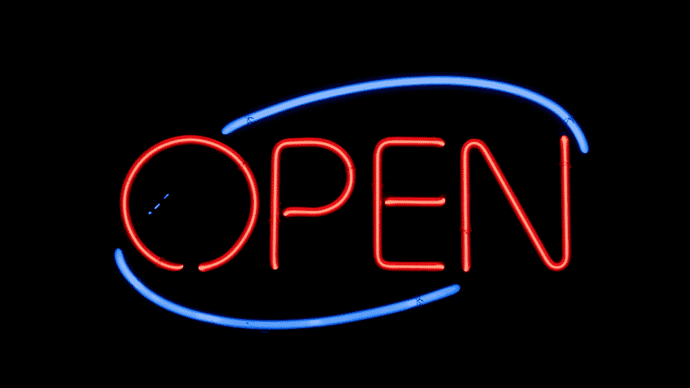 ネオンランプ看板「OPEN」